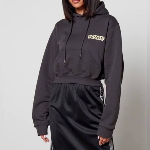 ROTATE SUNDAY
Women's Rotate Logo-print Organic Cotton Hoodie - Picture 1 of 8